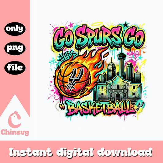 Go Spurs Go Basketball PNG, San Antonio Spurs PNG, NBA PNG