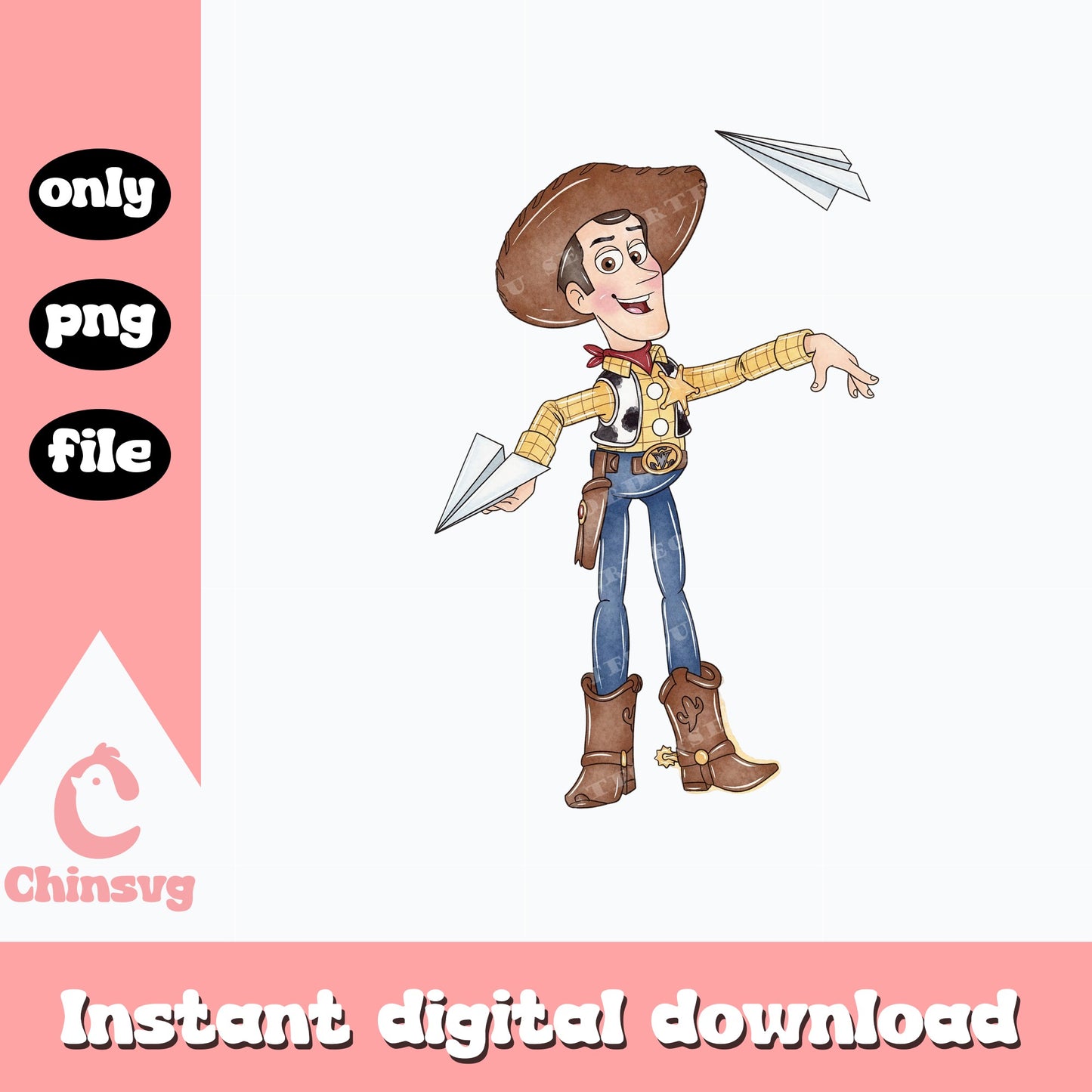 Woody Toy Story PNG, Disney Pixar Clipart, Toy Story PNG