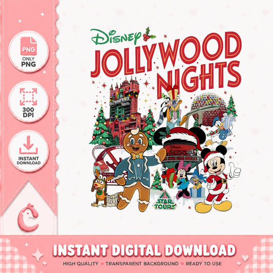 Disney Jollywood Nights Christmas PNG, Tower Of Terror PNG, Mickey PNG