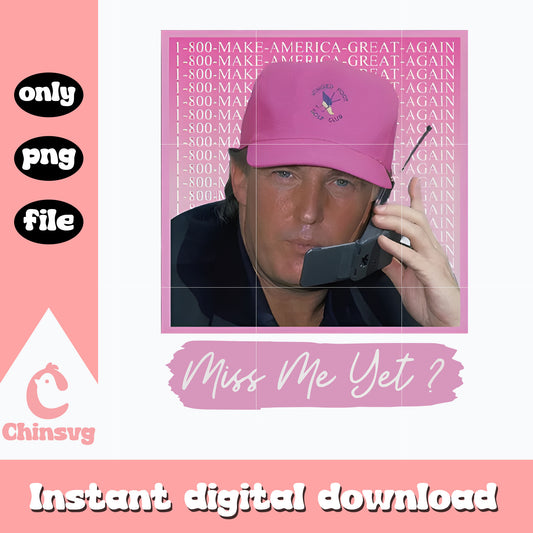 pink donald trump miss me yet design png, donald trump png​