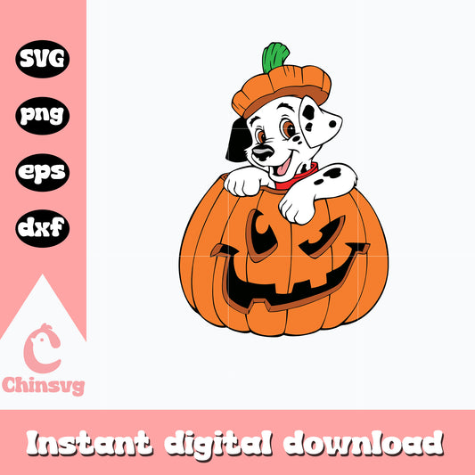 Disney Dalmatian pumpkin Svg, halloween Svg, Digital Download